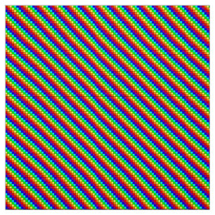 Rayures arc-en-ciel - Tissu Popeline Polyester