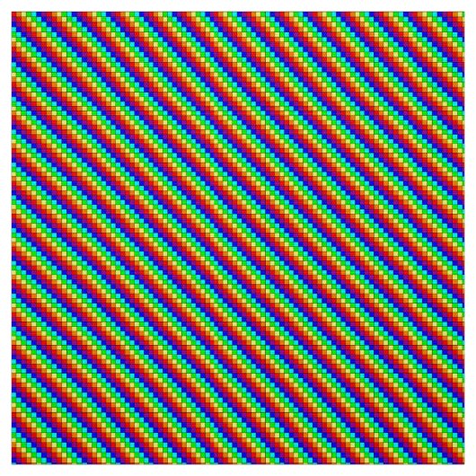 Rayures arc-en-ciel - Tissu Popeline Polyester (Échantillon)