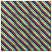 Rayures arc-en-ciel - Tissu Popeline Polyester (Fermer)