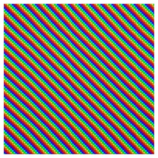 Rayures Arc-en-ciel - Tissu Tissé en Polyester (Échantillon)