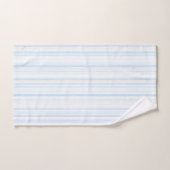 Rayures blanches bleu bébé (Serviette à main)