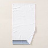 Rayures blanches et bleues (Serviette à main)