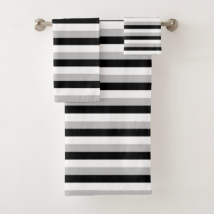 Rayures blanches, grises et noires