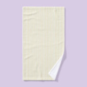 Rayures blanches jaunes (Serviette à main)