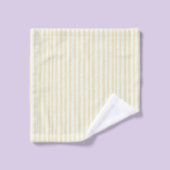 Rayures blanches jaunes (Gant de toilette)