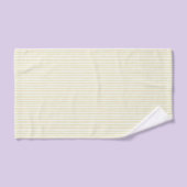Rayures blanches jaunes (Serviette à main)