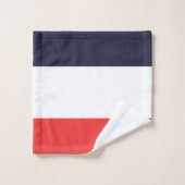 Rayures Bleu Blanc & Rouge Rayé (Gant de toilette)