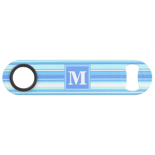 Rayures bleu ciel Monogram (Devant (Horizontal))
