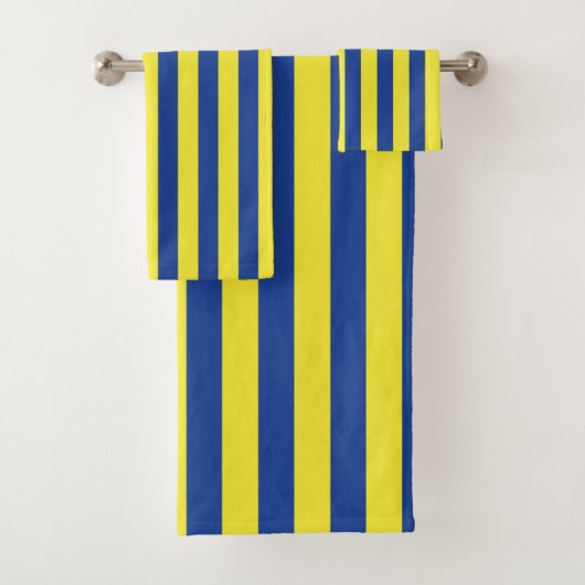 Rayures bleu foncé et jaune  (En situation)