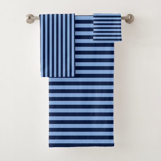 Rayures bleu marine et denim (En situation)
