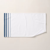 Rayures Bleu Marine Rustique (Serviette à main)
