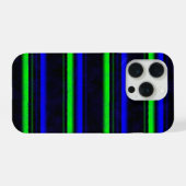 Rayures Bleu Vert Noir (Verso Horizontal)
