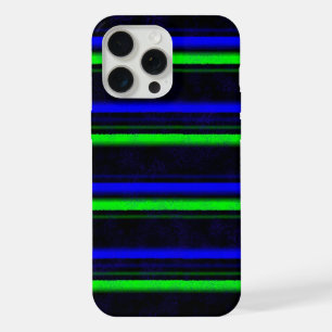 Rayures Bleu Vert Noir