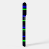 Rayures Bleu Vert Noir (Côté droit)