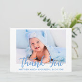 Rayures bleues bébé moderne de Merci de nouveau (Debout devant)