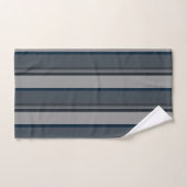 Rayures bleues et grises (Serviette à main)