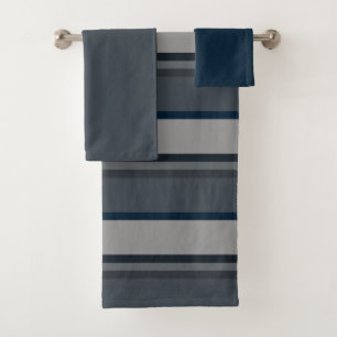 Rayures bleues et grises