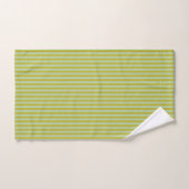 Rayures Chartreuse et Vert Pistache (Serviette à main)