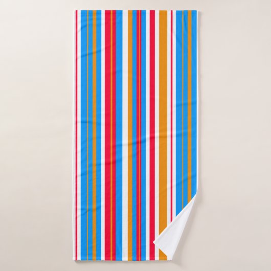 rayures colorées (Serviette de bain)