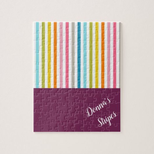 Rayures colorées Jigsaw Puzzle Daisy (Vertical)