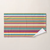 Rayures Colorées Jolies (Serviette à main)