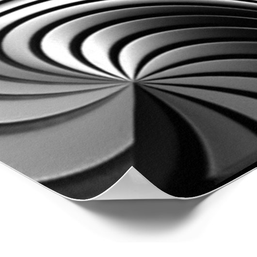 rayures d'aluminium affiche abstraite (Coin)