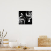 rayures d'aluminium affiche abstraite (Cuisine)
