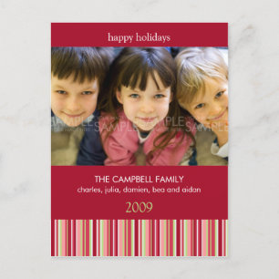 Rayures d'amaryllis : : Carte postale de photo de