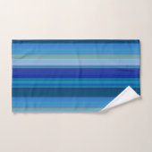 Rayures dans des nuances de bleu (Serviette à main)