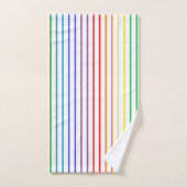 Rayures d'arc-en-ciel décrites par verticale (Serviette à main)