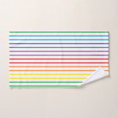 Rayures d'arc-en-ciel décrites par verticale (Serviette à main)