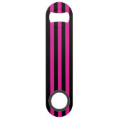 Rayures de bonbon fuchsia et noir (Dos)