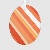 Rayures de bonbons superposées - orange et blanc (devant)