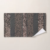 Rayures de brillant de léopard Glam 6 (Serviette à main)
