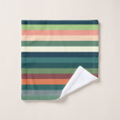 Rayures de couleur (Gant de toilette)