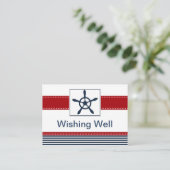 rayures de marine, gouvernail, carte de puits naut (Debout devant)