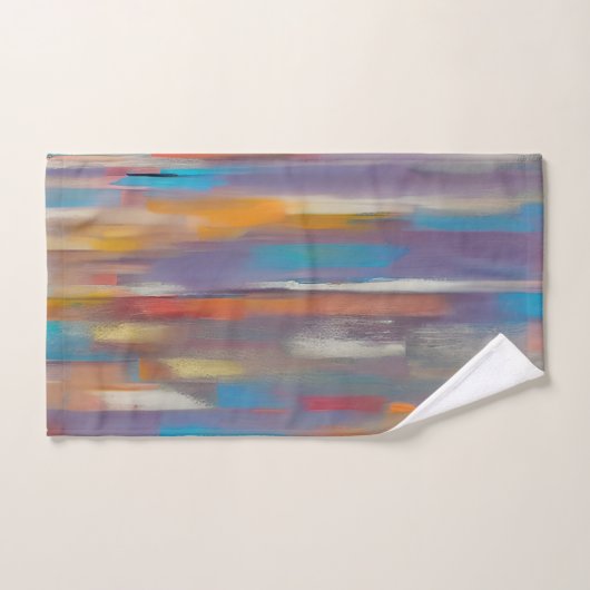 Rayures de peinture colorées (Serviette à main)