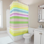 Rayures de rideau de douche à ressort (En situation)