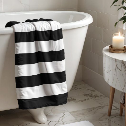 Rayures de store audacieuses noir blanc