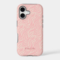 Rayures de tigre sauvage rose tendre