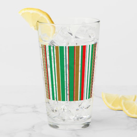 Rayures de verre de la saison de vacances de Noël (Devant glace)