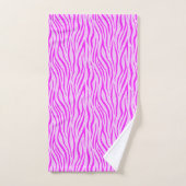 Rayures de zèbre dans une impression de safari ros (Serviette à main)