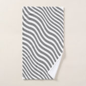 RAYURES DE ZÈBRE GRIS NEUTRE Cadeau (Serviette à main)