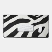 Rayures de zèbre noir et blanc Motif de fourrure d (Clavier et souris)