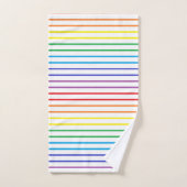 Rayures décrites d'arc-en-ciel (Serviette à main)