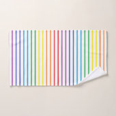 Rayures décrites d'arc-en-ciel (Serviette à main)