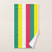 Rayures d'été colorées (Serviette à main)