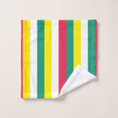 Rayures d'été colorées (Gant de toilette)