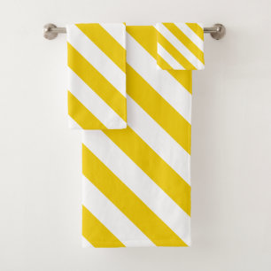 Rayures diagonales jaunes et blanches