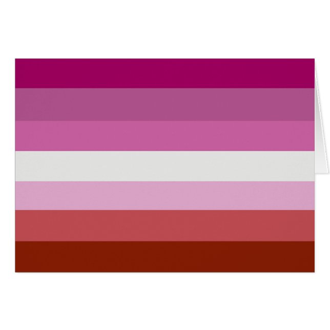 Rayures du drapeau de fierté lesbienne (Devant horizontal)